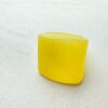 🟡 Anillo Amarillo Transparente – Estilo Retro y Vanguardista
