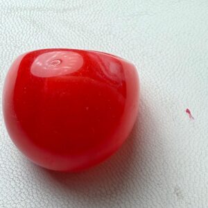 🔴 Anillo Rojo Maxi – Estilo Retro Minimalista