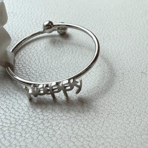 💫 Anillo “Happy” en Acero – Un Toque de Alegría en tu Estilo