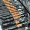 Set de brochas (3) ✨ Set Profesional de Brochas de Maquillaje – 24 Piezas con Estuche Enrollable