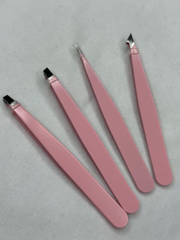 Set de Pinzas de Precisión Rosadas – 4 Piezas