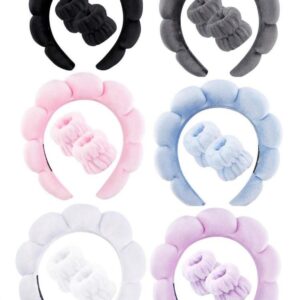 🌸 Set de Diadema Acolchada + Muñequeras de Spa | Estilo Cloud Puff