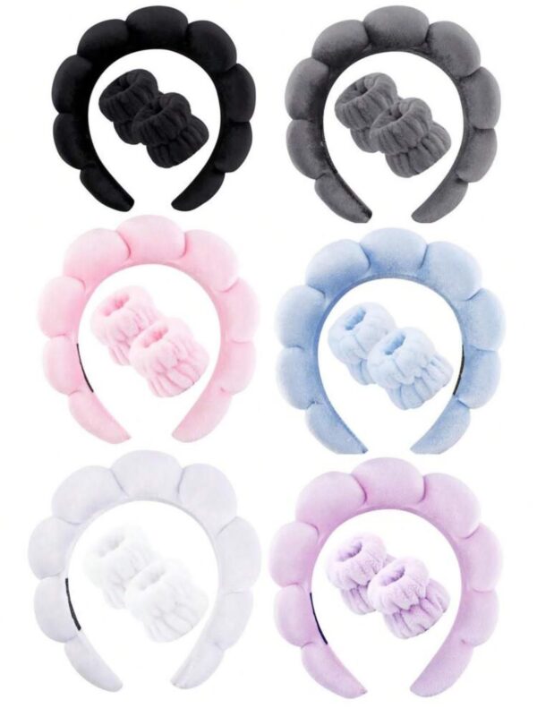 WhatsApp Image 2025-06-01 at 8.44.00 AM (4) 🌸 Set de Diadema Acolchada + Muñequeras de Spa | Estilo Cloud Puff