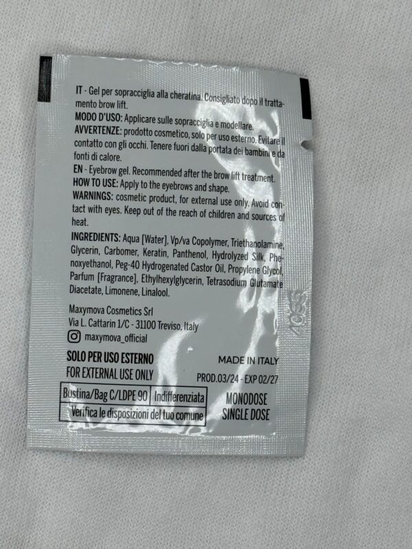 🌿 Maxymova Brow Gel Fix & Go – Vanilla