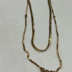 ✨ Collar Doble en Acero Dorado – Diseño Elegante y Atemporal